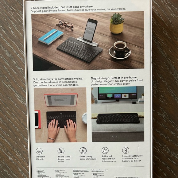 Logitech Keys-To-Go Super-Slim, Super-Light Bluetooth Keyboard - iPhone, iPad - Picture 2 of 6